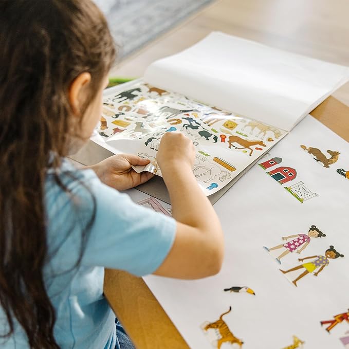 Melissa & Doug Sticker Collection Book: Princesses, Tea Party, Animals, and More - 500+ Stickers - FSC Certified
