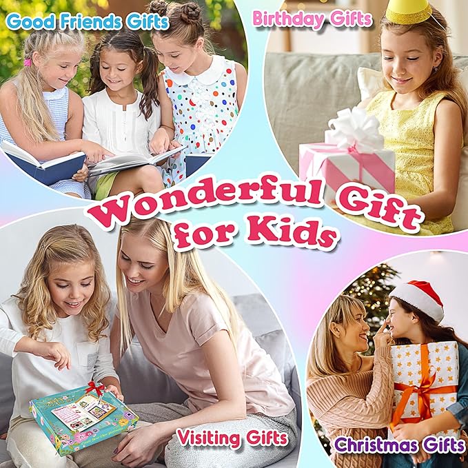 ZapWhiz DIY Journal Kit for Girls, Journal Set for Teen Girls Gifts, Daily & Scrapbook Supplies Kit, Journaling Art Crafts for Girls 8-12, Birthday Gifts for 7 8 9 10 11 12 Year Old Girl