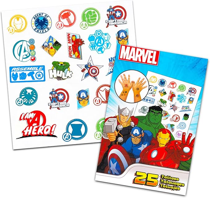Marvel Super Hero Adventures Imagine Ink Coloring Book Activity Set ~ No Mess Magic Ink Activity Book with Avengers Stickers and Temporary Tattoos (Superhero Coloring Books)