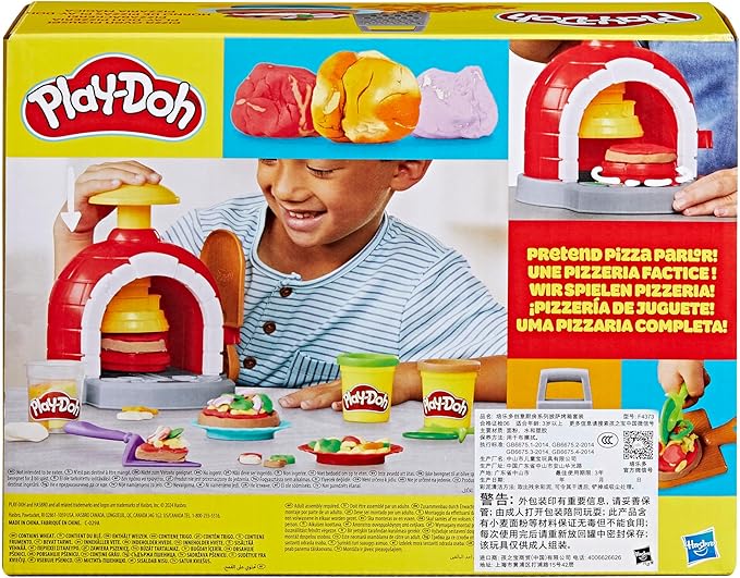 Play-Doh Kitchen Creations Pizza Oven Playset with 6 Cans & 8 Accessories, Back to School Classroom Supplies, Play Food & Cooking Toys, Preschool Toys, Ages 3+