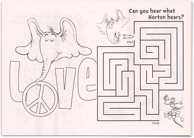 Dr. Seuss Activity Set Dr. Seuss Arts and Crafts Bundle - 2 Pc Dr Seuss Coloring Kit with Coloring and Activity Books (Dr Seuss Party Supplies)