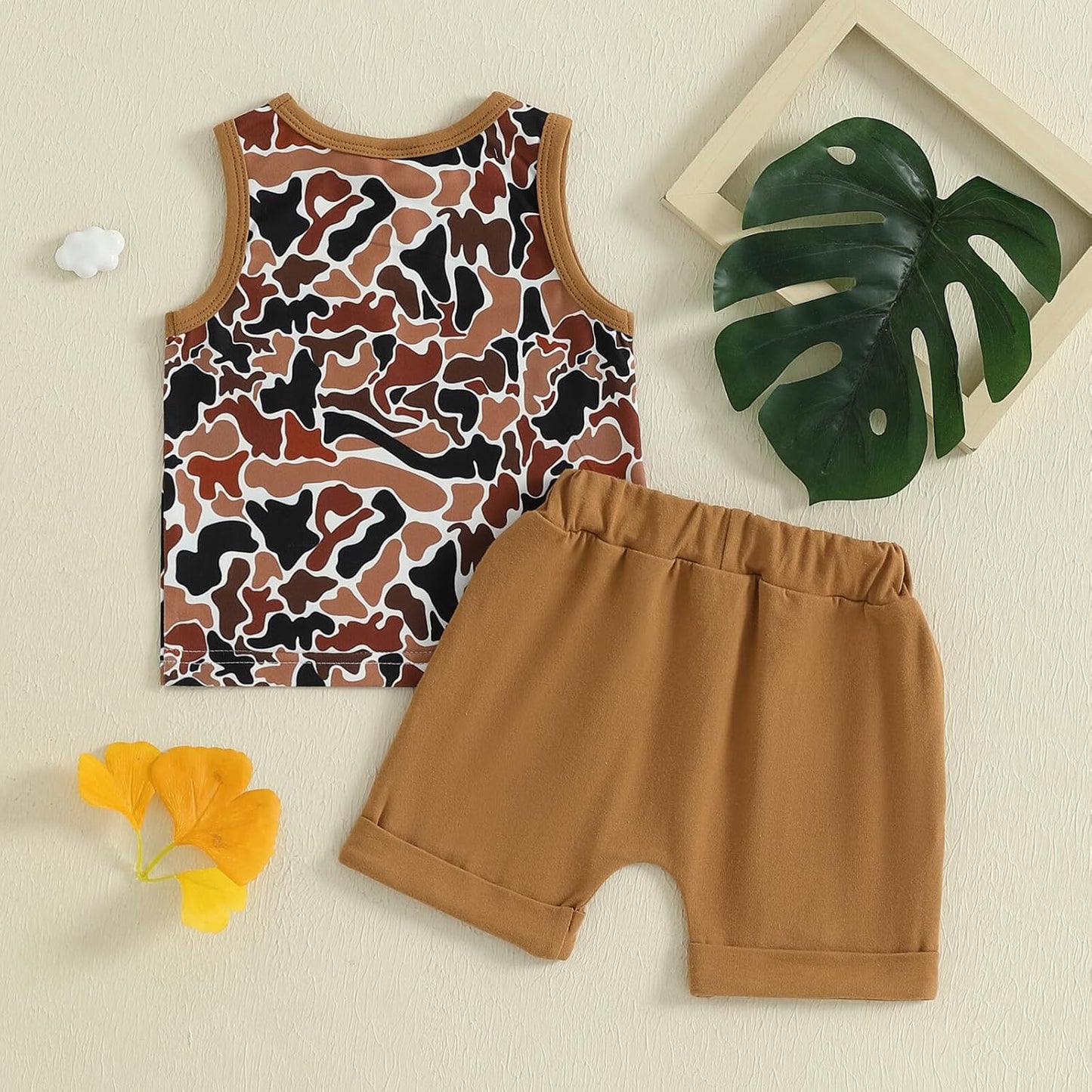 Kupretty Baby Boy Summer Clothes Sleeveless Tank Tops Vest T-Shirt + Casual Shorts Toddler Outfits Set