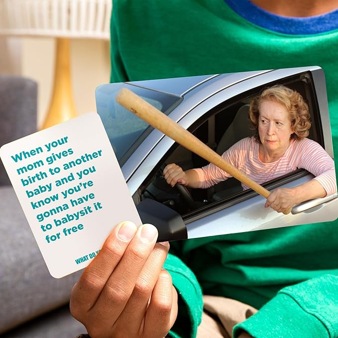 WHAT DO YOU MEME? Family Edition by Relatable, Now with Refreshed Content - Kids Games 8+, Family Games for Kids and Adults, The TikTok Viral Sensation, Includes 300 Caption Cards, 108 Photo Cards