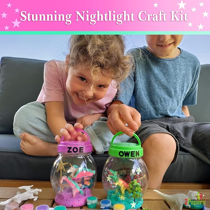 Make Your Own Unicorn Night Light Arts and Crafts for Kids, DIY Unicorns Gifts for Girls Ages 2 3 4 5 6 7 8 Years Old, Kids Art Kit Project