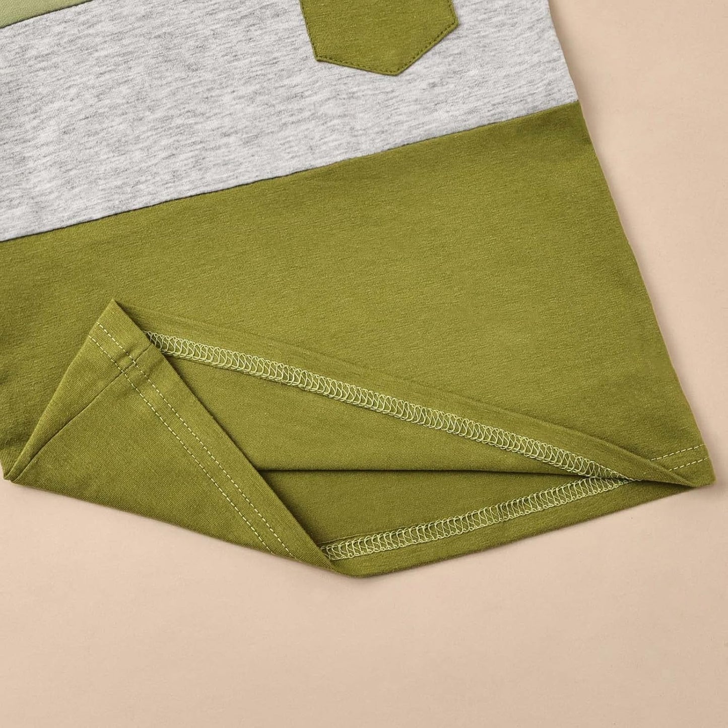 Baby Boy Clothes Toddler Boy Summer Outfits Short Sleeve Patchwork Top T-shirt & Pocket Pant Set 2 Piece 12 Months-4T