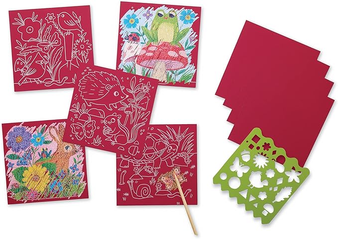 Sparkle Scratch Art/Garden