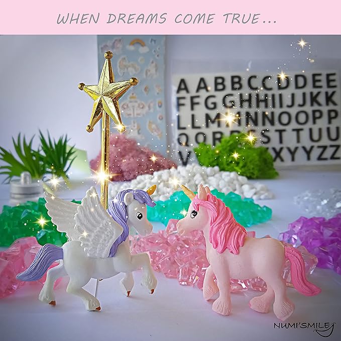 Make Your Own Light-Up Fairy & Unicorn Terrarium Arts and Crafts for Kids, Fairy Gifts for Girls Ages 4 5 6 7 8 9 10 Years, Best DIY Art Set, Unicorns Gifts & Little Girls Fairy Toys Birthday Present