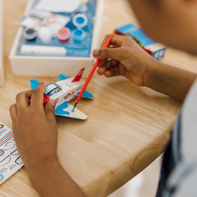 Melissa & Doug Decorate-Your-Own Wooden Plane Craft Kit
