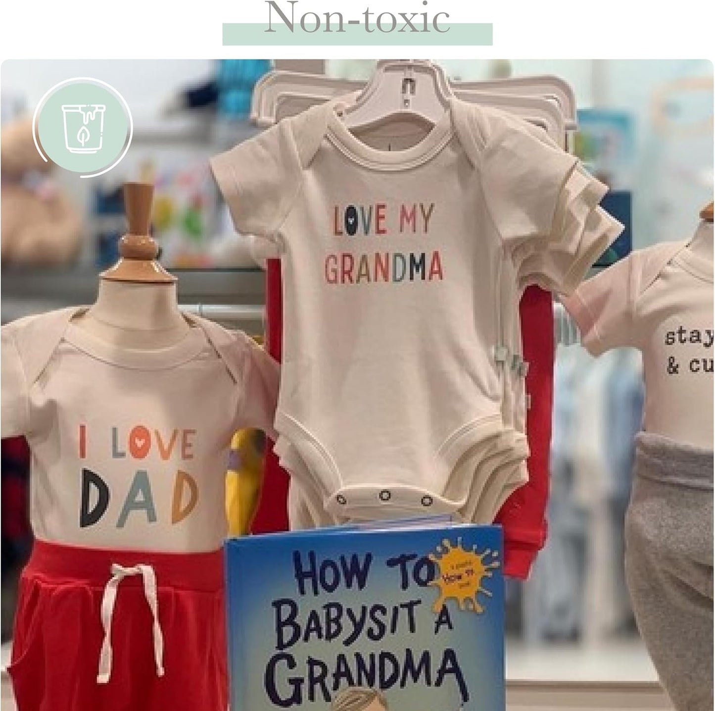 Finn + Emma Organic Cotton Graphic Baby Onesie - Gender Neutral Bodysuits for Babies 0-12 Months in Multiple Sizes and Styles