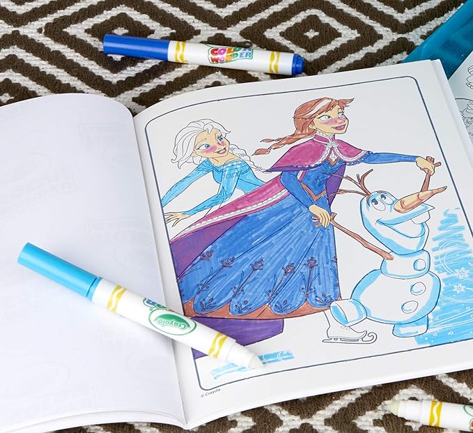 Crayola Color Wonder, Frozen Coloring Pages & No Mess Markers, Mess Free Coloring, Gift for Girls, 3, 4, 5, 6