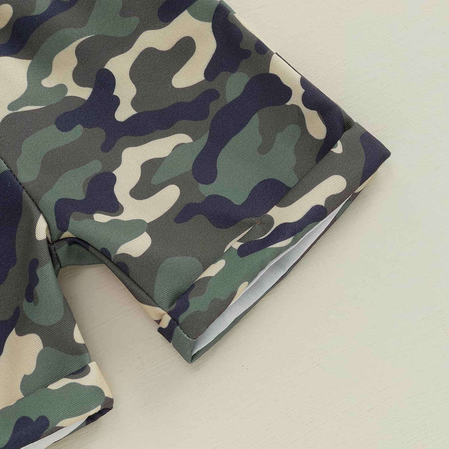 wdehow Toddler Kids Baby Boy Summer Clothes Sets 1T 2T 3T 4T 5T Letter Print Short Sleeve Tops Camouflage Shorts Outfits