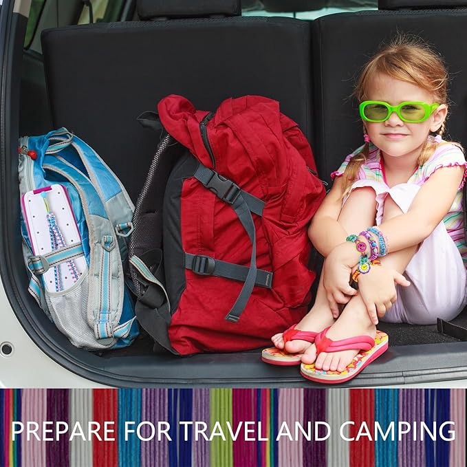 IQKidz Friendship Bracelet Making Kit - Make Bracelets Craft Toys for Girls Age 8-12 yrs, Cool Birthday Gifts for 6 7 9 10 11 Years Old Kids, Christmas Gift Set