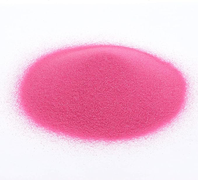Shiny Stone Colorful Sand,Rainbow Sand,Art Sand,Colored Sand,Craft Sand,Decorative Wedding Vibrant Sand, 250g/0.55lb/8.81oz for Wedding Succulent Terrarium Vase (Bright Pink)