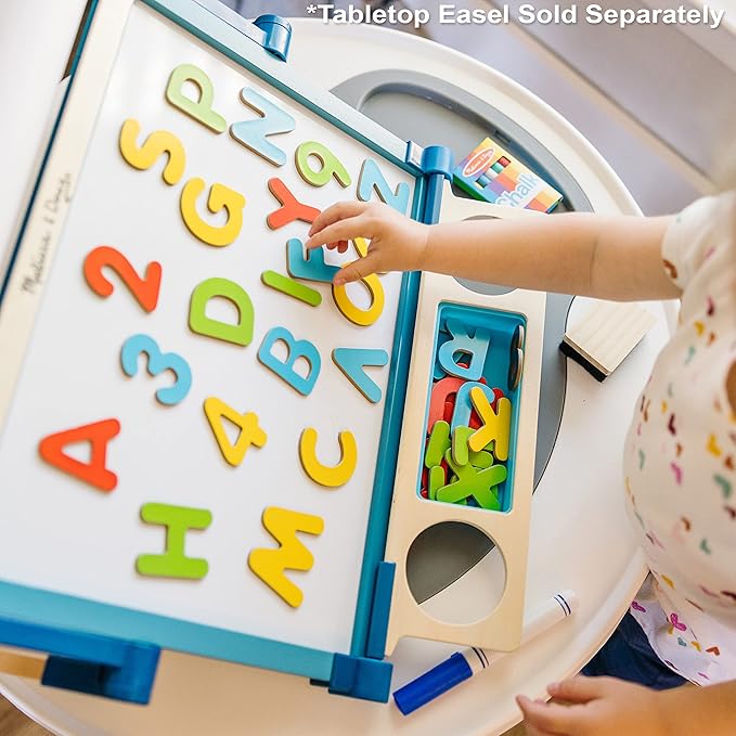 Melissa & Doug Deluxe Magnetic Letters and Numbers Set With 89 Wooden Magnets Alphabet Letter Magnets, Number Learning Toys For Preschoolers And Kids Ages 3+