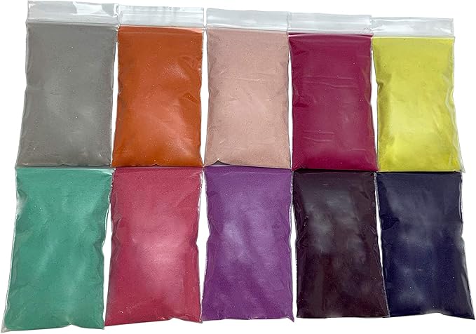 CuteyCo Crafty Sand for Kids - 10 Colors: 3 lbs of Vibrant Craft Sand & Play Sand - Girls