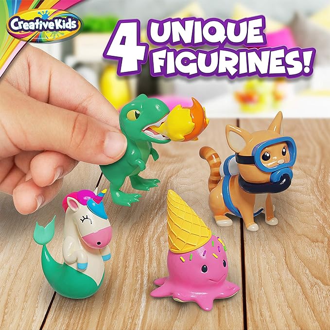 Make Your Own Water Globe Craft Kit for Kids – DIY Crafts Boys Girls Snow Globe Making Kit for Children - Under Sea Inspired Collectible Dog Dinosaur Unicorn Ice Cream Figurines Ages 4+