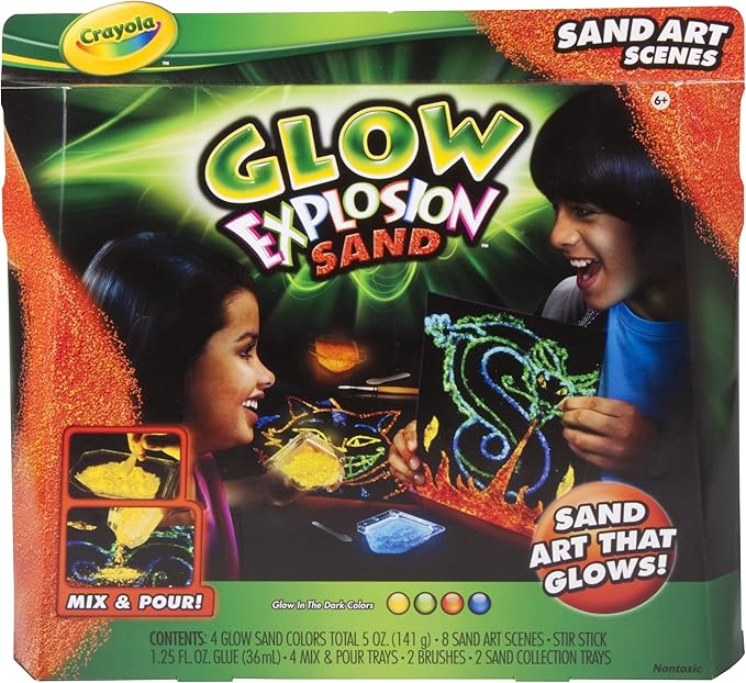 Crayola Glow Explosion Sand Art Scenes