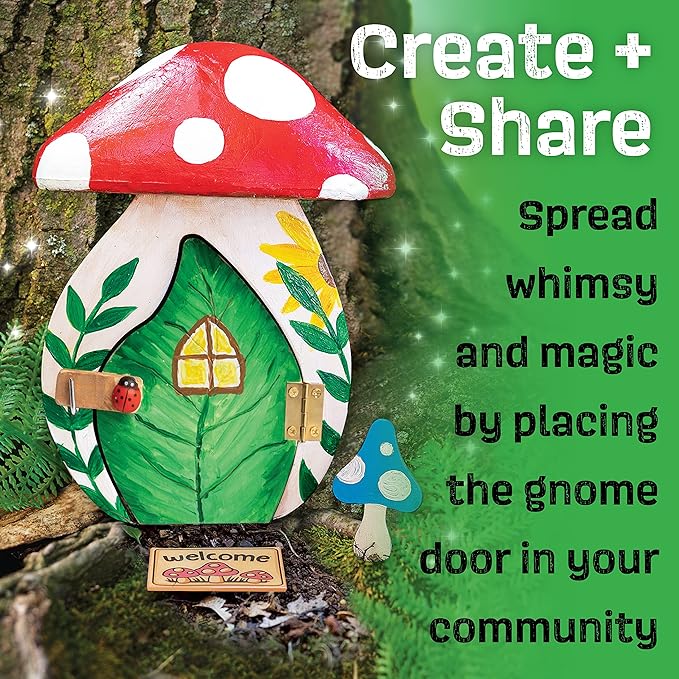 Creativity for Kids Gnome Garden Door - Painting Arts and Crafts for Boys and Girls, Kids Activities for Ages 6-8+