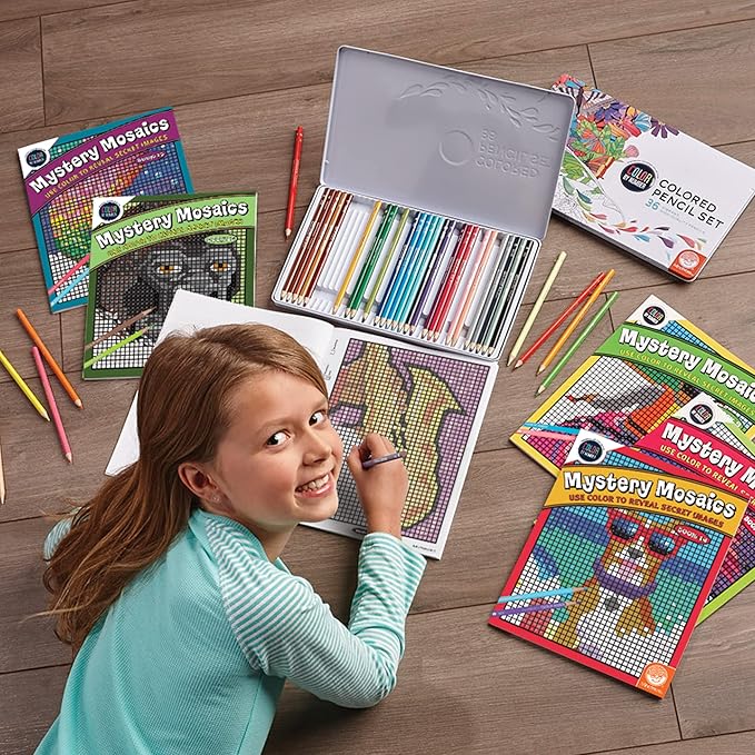 MindWare Color by Number Mystery Mosaics: (Book 2), Multi Color