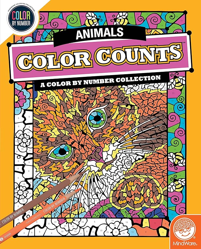MindWare Color by Number Color Counts (Animals)