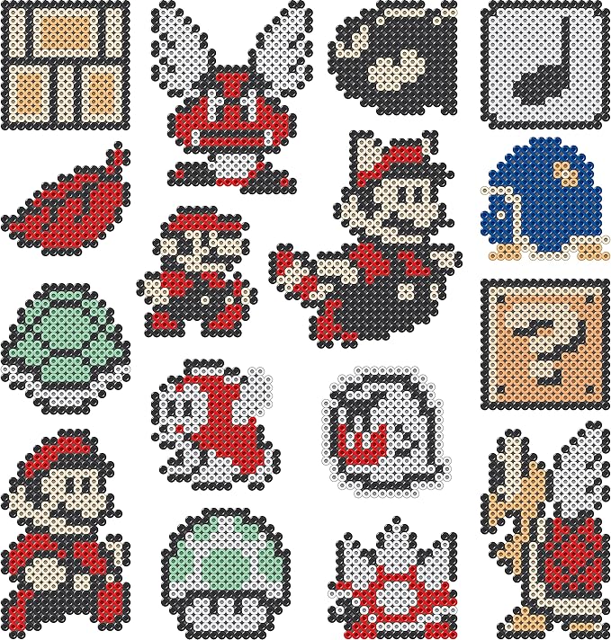 Perler Beads Super Mario Crafts Mega Activity Kit, 4013 pcs