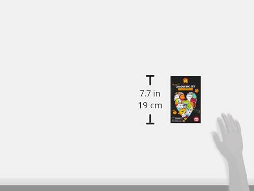 Tiger Tribe: Neon Coloring Set - Glow Friends - Activity Set w/Stickers, Themed Pages & Markers Stored Inside Magnetic Sealed Storage Box, Kid Age 4+