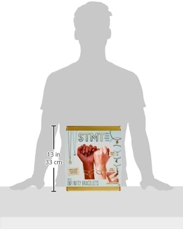 STMT DIY Infinity Jewelry, Make 10 Forever Bracelets, Permanent Bracelet Chains Kit, Dainty Charm Bracelets, Tarnish-Free Stainless Steel Chains for DIY Necklace Bracelet Jewelry Making, Bracelet Kit