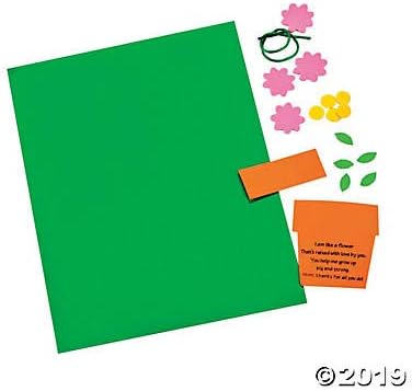 Handprint Flowers for Mom Craft Kit - Makes 12 - DIY Mother's Day Craft Gifts for Kids