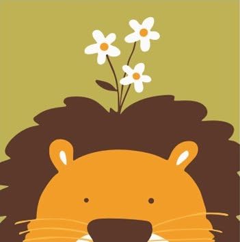 DIY Oil Painting, Paint by Number Kits for Kids - Lion 8"X8".