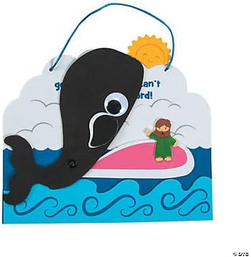 Jonah and The Whale Craft Kit - Makes 12 - Religious Crafts for Kids and Fun Sunday School Activities