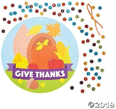 Cornucopia Glitter Mosaic Craft Kit -12 - Crafts for Kids and Fun Home Activities