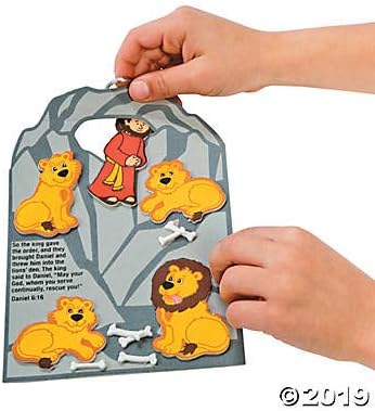 Fun Express Daniel Cast to Lions Den Ck-12 - Crafts for Kids and Fun Home Activities - VBS Vacation Bible School Supplies/Decor