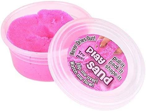 Kicko Colorful Magic Sand - 6 Pack of Magic Sand in Assorted Colors - Gifts for Kids, Stress Reliever, Learning Tool, Novelties, Play Sand