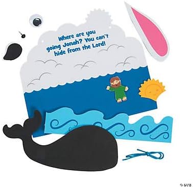 Jonah and The Whale Craft Kit - Makes 12 - Religious Crafts for Kids and Fun Sunday School Activities