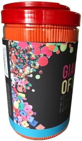 MOISO Kids Crafts and Art Supplies Jar Kit - 550+ Piece Set - Plus Glitter Glue, Construction Paper, Colored Popsicle Sticks, Eyes, Pipe Cleaners