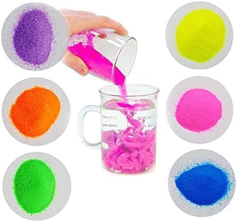 Set of 12 Colorful Magic Sand, 6 Colors Atlantis Sand,Fantastic Sand Never Gets Wet- Amazing Hydrophobic Space Sand Play Sand Colored Sand Toys for Kids