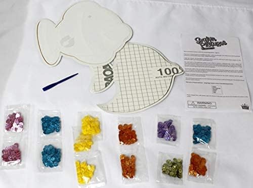Toykraft Toddler Craft Kit, Peel and Stick Sequin Art Kit for Toddlers, Art and Craft Kit for Kids 3 to 5 Year Olds, Gift for Boys Girls - Sequin Pictures Fish