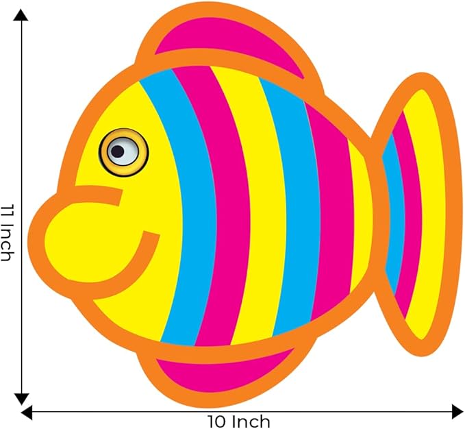 Toykraft Toddler Craft Kit, Peel and Stick Sequin Art Kit for Toddlers, Art and Craft Kit for Kids 3 to 5 Year Olds, Gift for Boys Girls - Sequin Pictures Fish