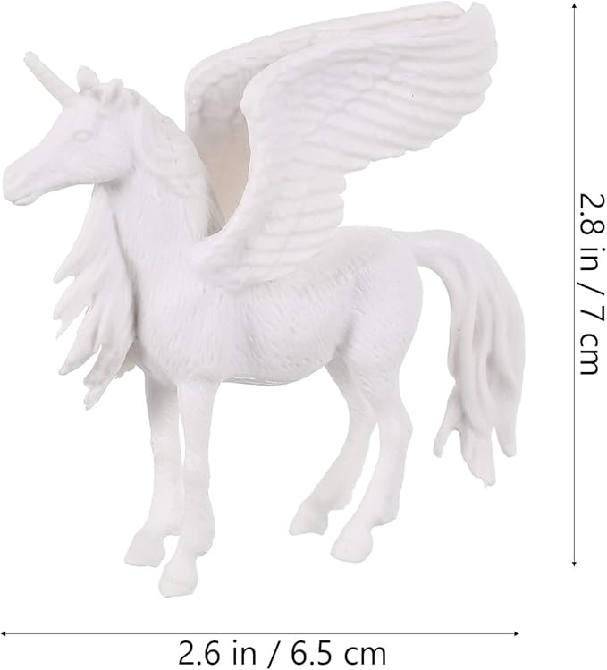 Zerodeko 4pcs DIY Painting Unicorn Toys, Unicorn Arts and Crafts Painting kit Paintable Unicorn Figurines Unicorn Coloring Kits Art Craft Toys for Kids (White)