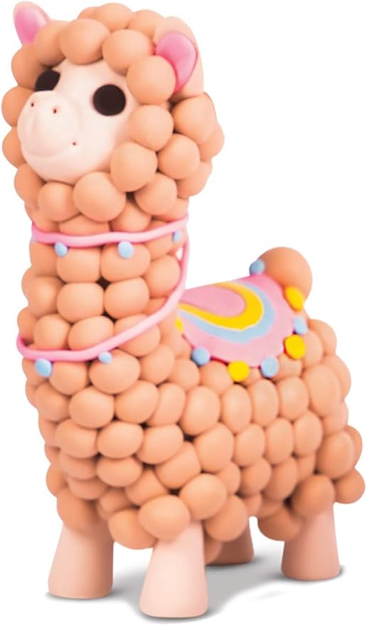 iscream Fizz Creations Make Your Own Mini Happy Lama Modeling Dough Shaping Kit