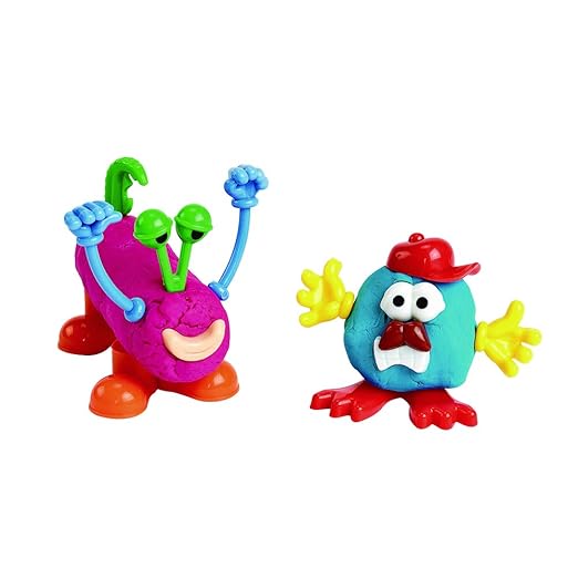 Colorations - BUILDME Creative Creatures Dough Builders (Includes 260 pieces) - Dough & Molding Clay Accessories for Kids - Screen-Free Play Time - Builds Animals & Characters