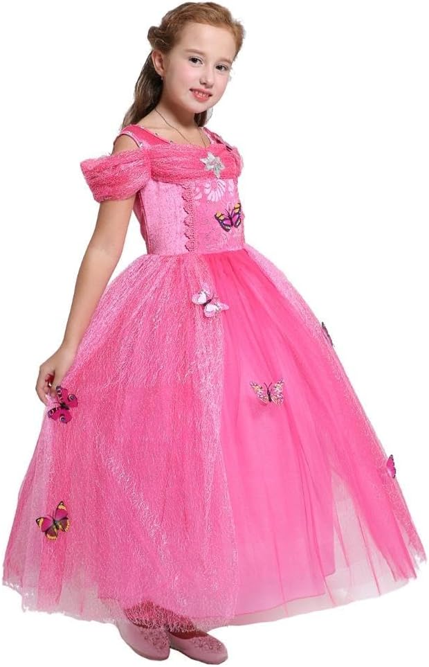 Dressy Daisy Baby Girls' Princess Fancy Dress Up Costume with Accessories Halloween Outfit Butterfly Hot Pink Size 24 Months