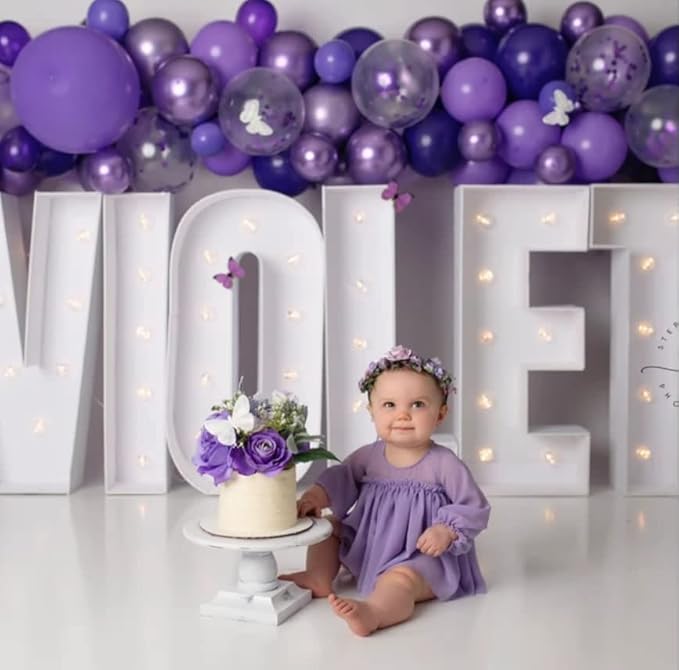 JW Passion - Premium Quality Made 3FT Tall Mosaic Balloon Frame Big Marquee Light Up Letters DIY Kit for Birthday Party Wedding Backdrop Decor Letter A Pre-Cut Foam Board