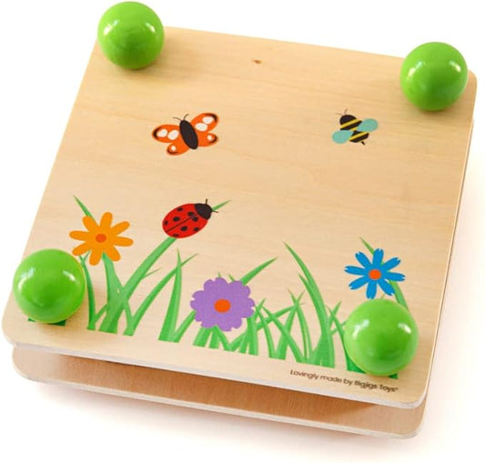 Bigjigs Toys, Wooden Flower Press, Wooden Toys, Flower Press for Children, Flower Press Kit, Flower Press, Arts and Crafts, Kids Crafts, Wooden Toys for 3 Year Olds