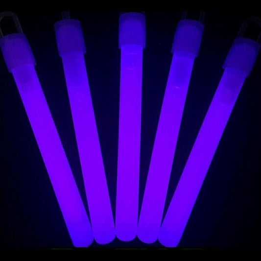 Glow Sticks Bulk Wholesale, 100 4” Purple Glow Stick Light Sticks. Bright Color, Kids Love Them! Glow 8-12 Hrs, 2-Year Shelf Life, Sturdy Packaging, GlowWithUs Brand
