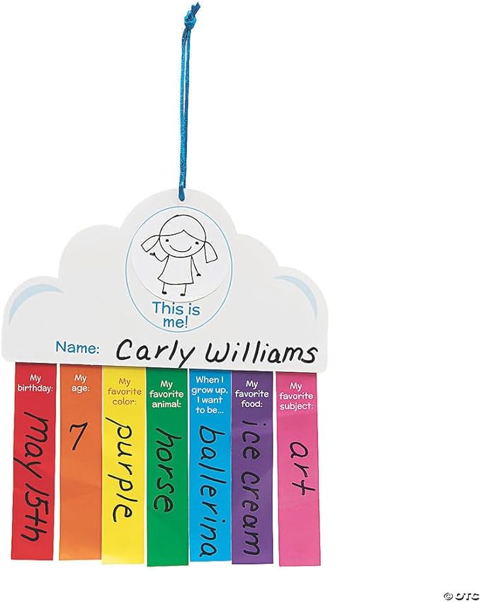 All About Me Rainbow Craft Kit - Craft Kits - 12 Pieces