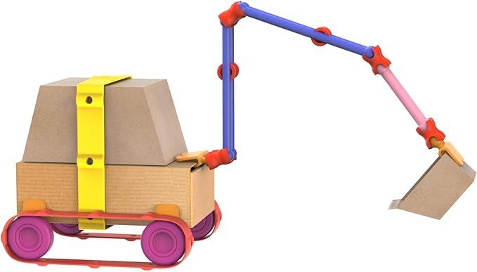 Oddy Arts & Crafts Creative Vehicle Building Kit - Eco-Friendly STEM Toy Set for Kids 4+