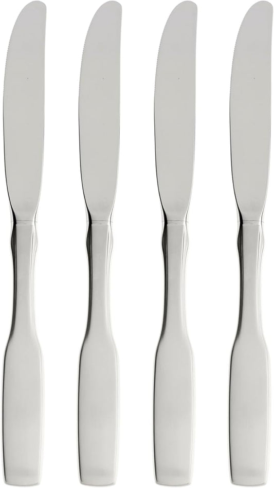 Oneida Paul Revere Fine Flatware Dinner Knives, Set of 4, 18/10 Stainless Steel