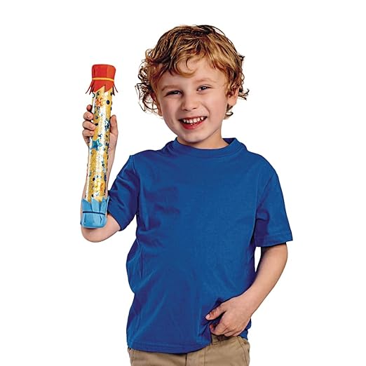 Colorations - RAINKIT DIY Rainstick Kit for Kids, Set of 12, EVA Foam and Cardboard, Native American, Craft Kit, Self-Adhesive, Toys for Kids, Early Learning, Multi-Cultural, Social Sensitivity