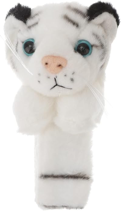 LUOZZY Tiger Slap Bracelet Animal Slap Band for Stuffed Tiger Bracelet Jungle Themed Kids Birthday Party Supplies (White Tiger)